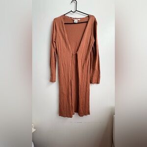 Max Studio Chocolate Brown Knit Cardigan